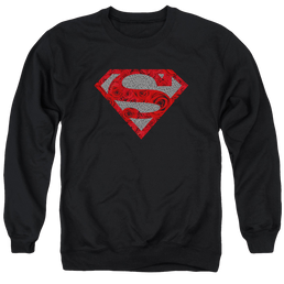 Superman Elephant Rose Shield - Men's Crewneck Sweatshirt Men's Crewneck Sweatshirt Superman   