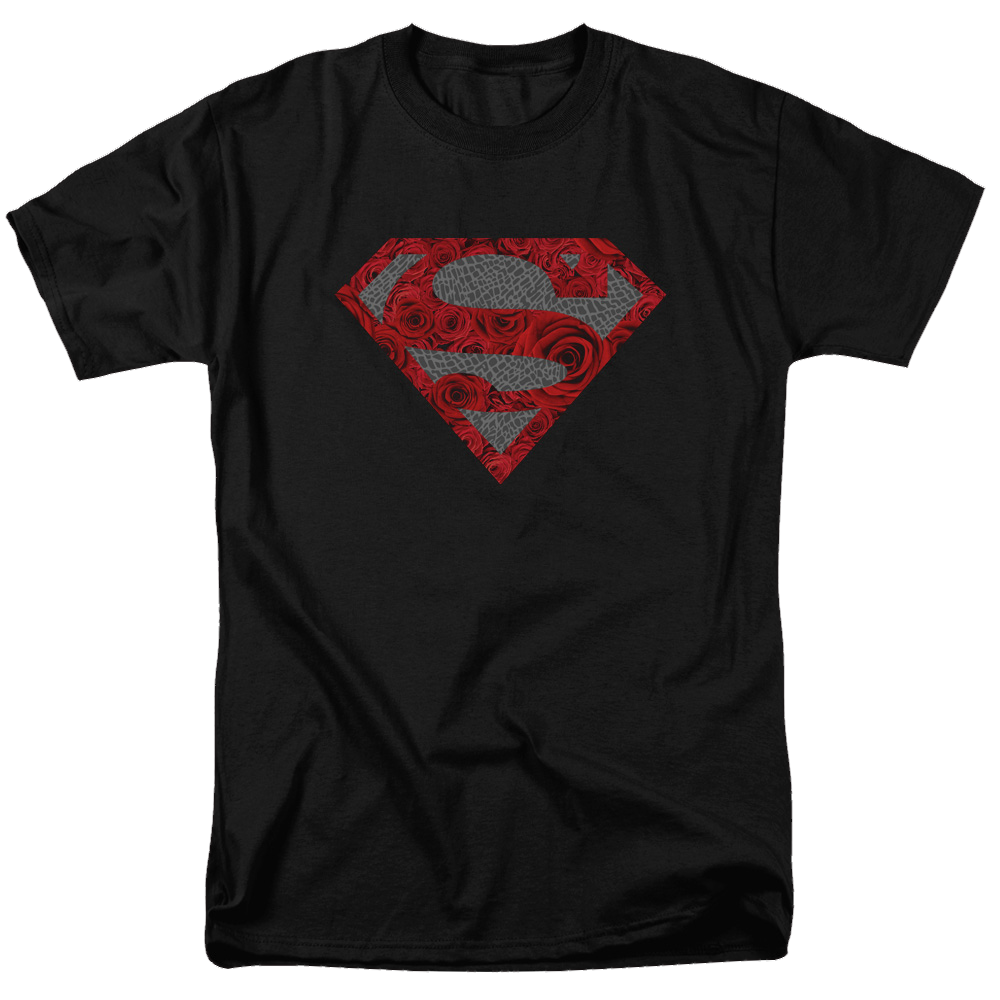 Superman Elephant Rose Shield - Men's Regular Fit T-Shirt Men's Regular Fit T-Shirt Superman   