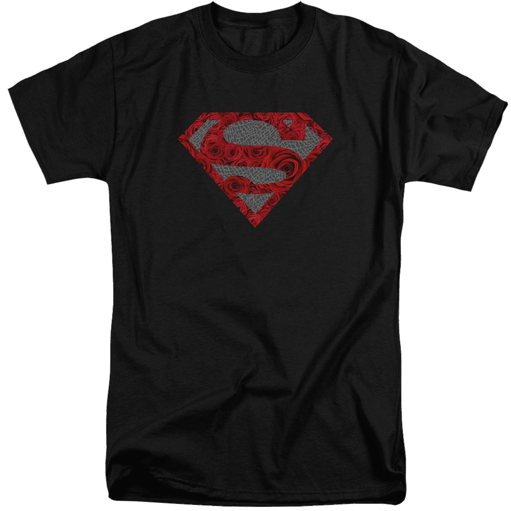 Superman Elephant Rose Shield - Men's Tall Fit T-Shirt Men's Tall Fit T-Shirt Superman   