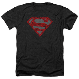 Superman Elephant Rose Shield - Men's Heather T-Shirt Men's Heather T-Shirt Superman   