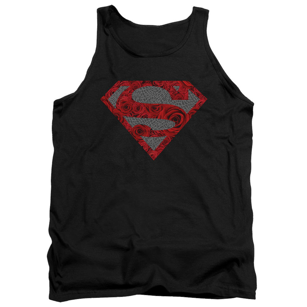 Superman Elephant Rose Shield - Men's Tank Top Men's Tank Superman   