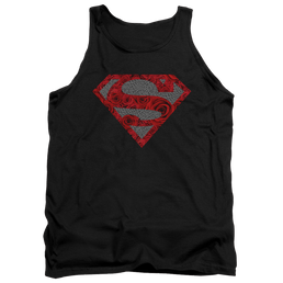 Superman Elephant Rose Shield - Men's Tank Top Men's Tank Superman   