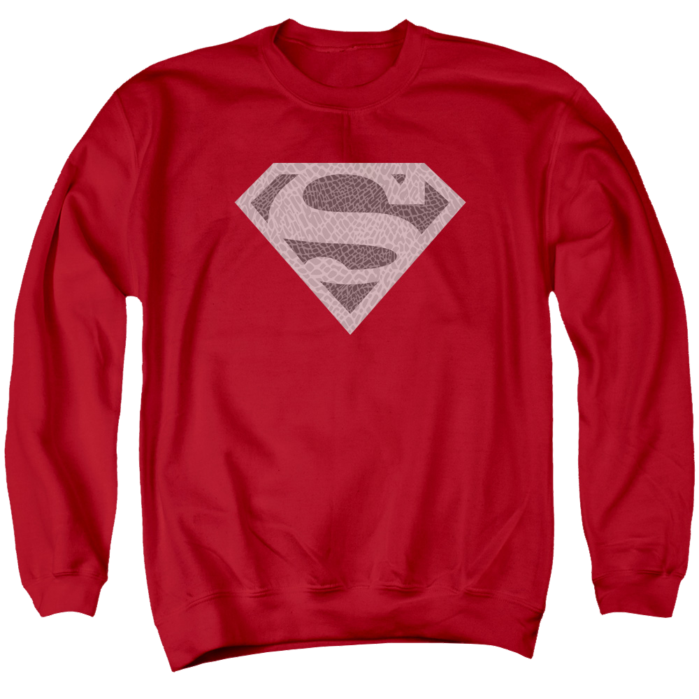 Superman Elephant Shield - Men's Crewneck Sweatshirt Men's Crewneck Sweatshirt Superman   