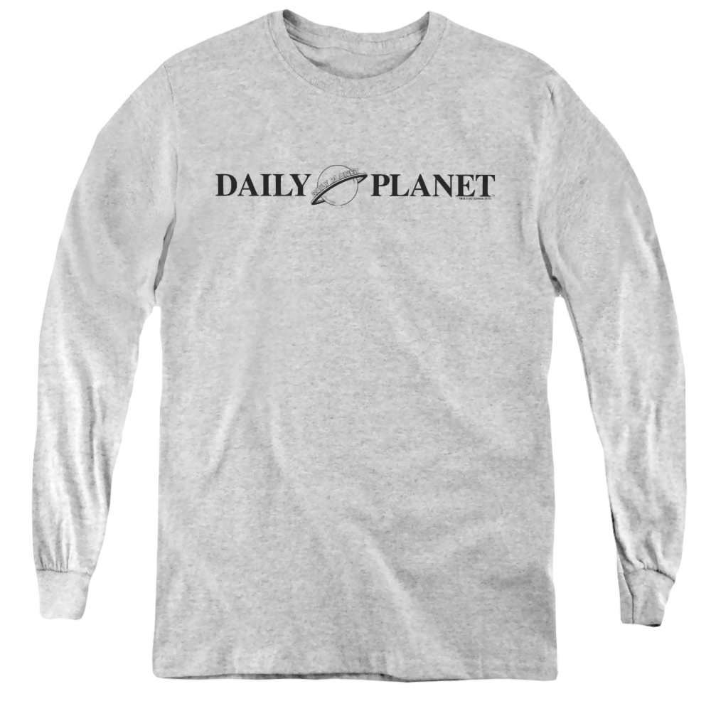 Superman Daily Planet Logo - Youth Long Sleeve T-Shirt Youth Long Sleeve T-Shirt Superman   