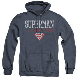Superman Lifting Team - Heather Pullover Hoodie Heather Pullover Hoodie Superman   