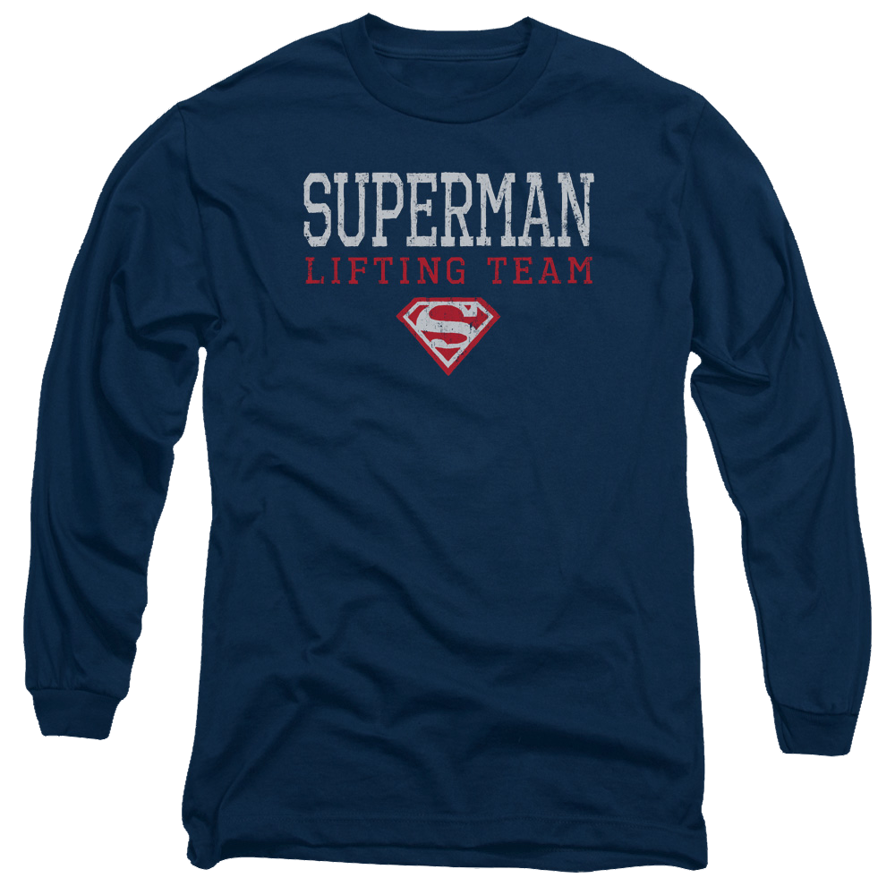 Superman Lifting Team - Men's Long Sleeve T-Shirt Men's Long Sleeve T-Shirt Superman   