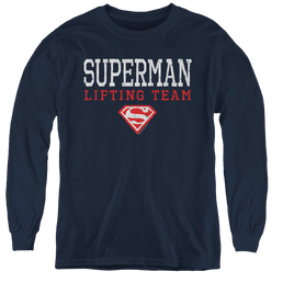 Superman Lifting Team - Youth Long Sleeve T-Shirt Youth Long Sleeve T-Shirt Superman   