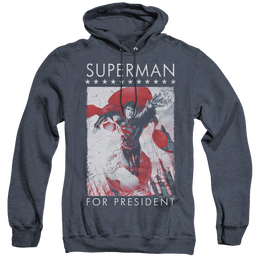 Superman Superman For President - Heather Pullover Hoodie Heather Pullover Hoodie Superman   