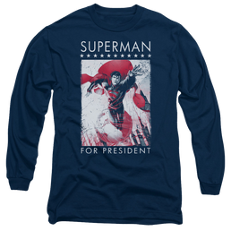 Superman Superman For President - Men's Long Sleeve T-Shirt Men's Long Sleeve T-Shirt Superman   
