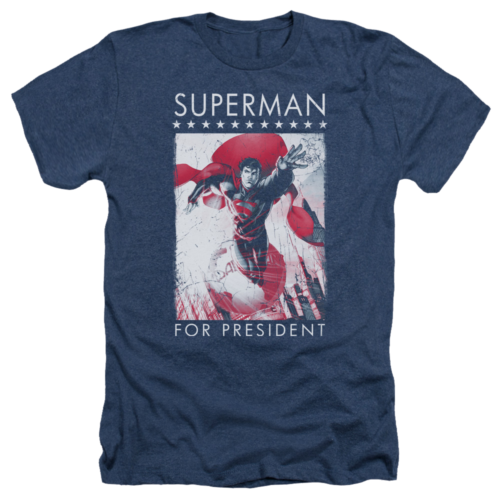 Superman Superman For President - Men's Heather T-Shirt Men's Heather T-Shirt Superman   