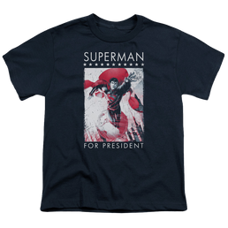 Superman Superman For President - Youth T-Shirt Youth T-Shirt (Ages 8-12) Superman   