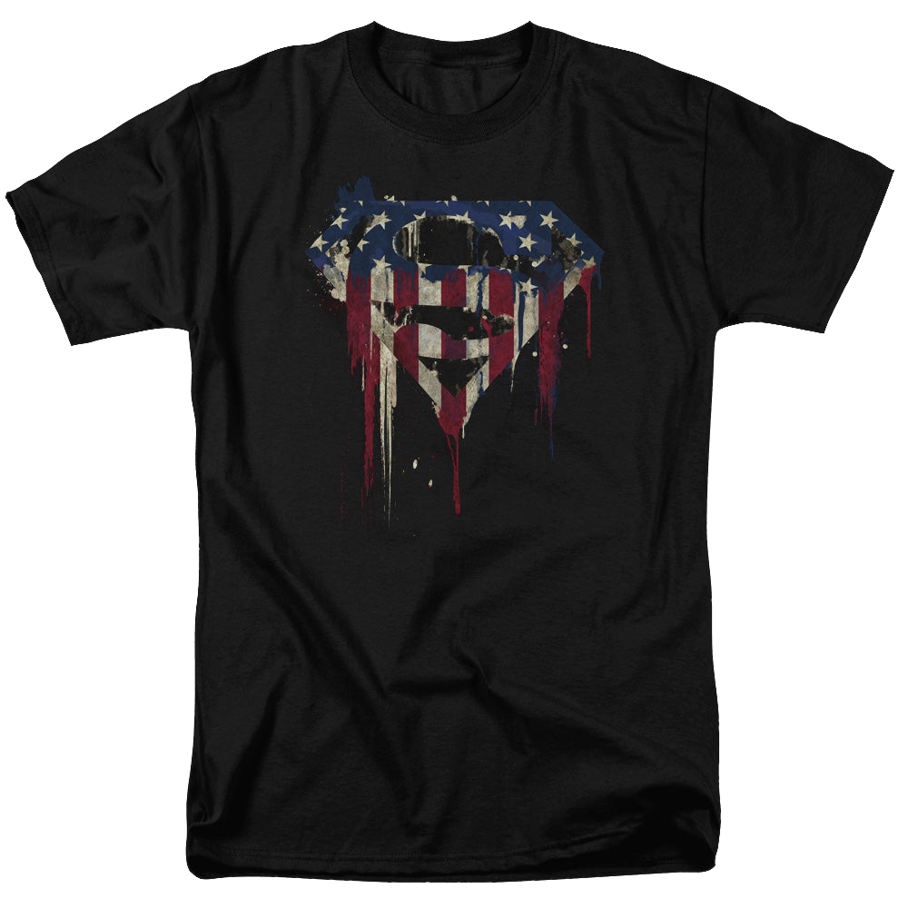 Superman Bleeding Shield - Men's Regular Fit T-Shirt Men's Regular Fit T-Shirt Superman   