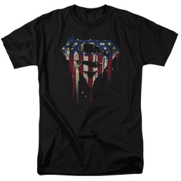 Superman Bleeding Shield - Men's Regular Fit T-Shirt Men's Regular Fit T-Shirt Superman   