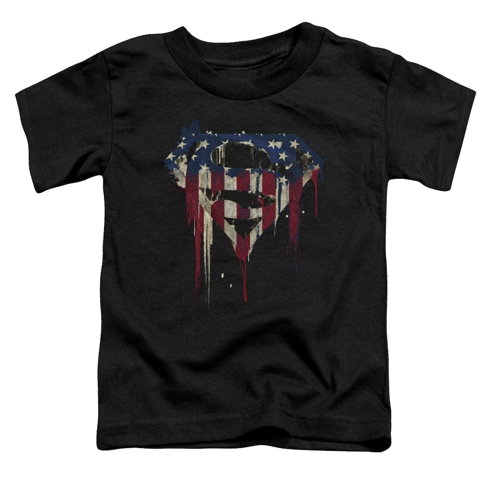 Superman Bleeding Shield - Toddler T-Shirt Toddler T-Shirt Superman   