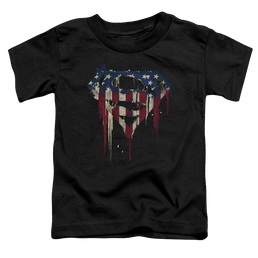 Superman Bleeding Shield - Toddler T-Shirt Toddler T-Shirt Superman   