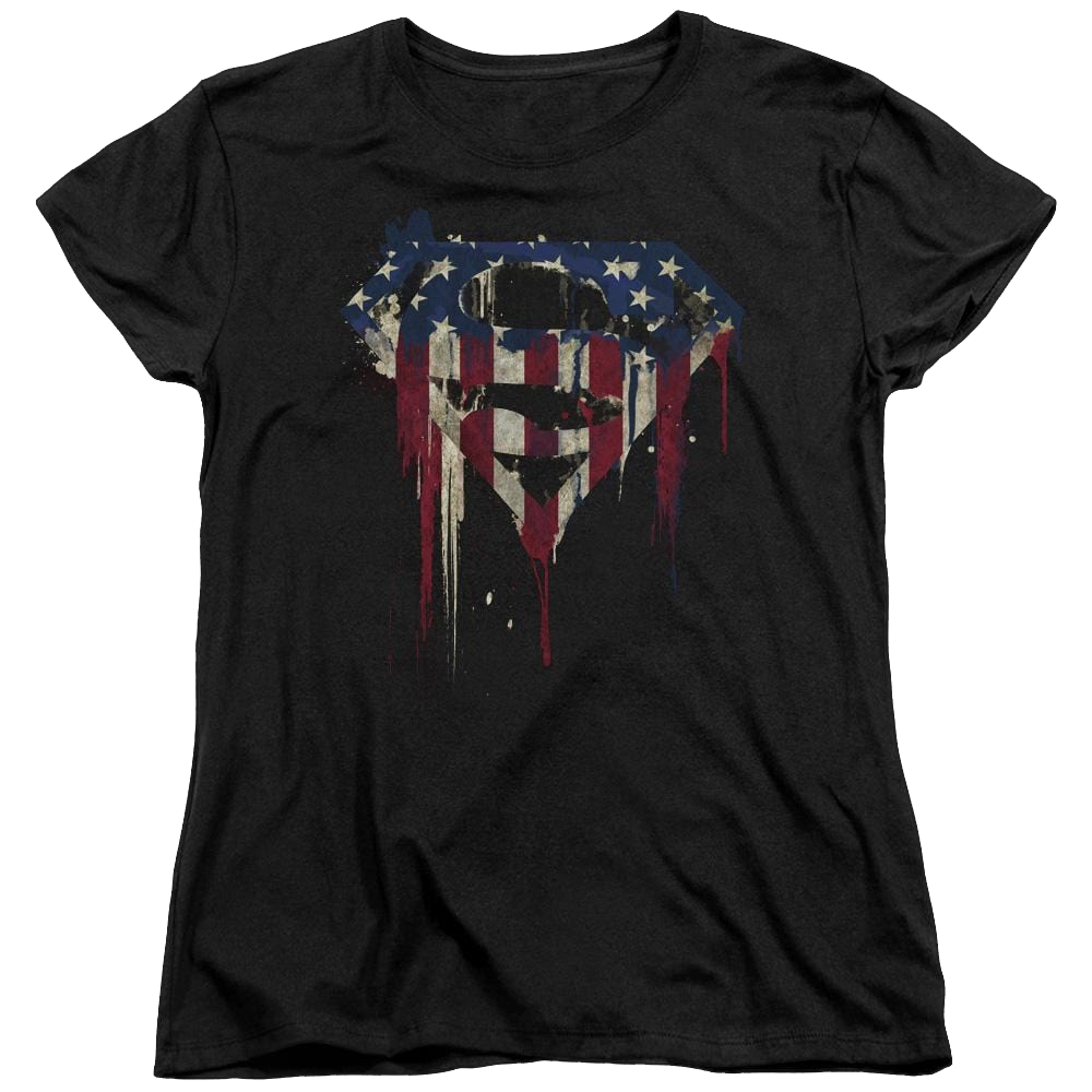 Superman Bleeding Shield - Women's T-Shirt Women's T-Shirt Superman   