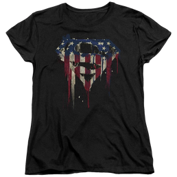 Superman Bleeding Shield - Women's T-Shirt Women's T-Shirt Superman   