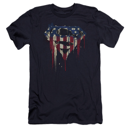 Superman Bleeding Shield - Men's Premium Slim Fit T-Shirt Men's Premium Slim Fit T-Shirt Superman   