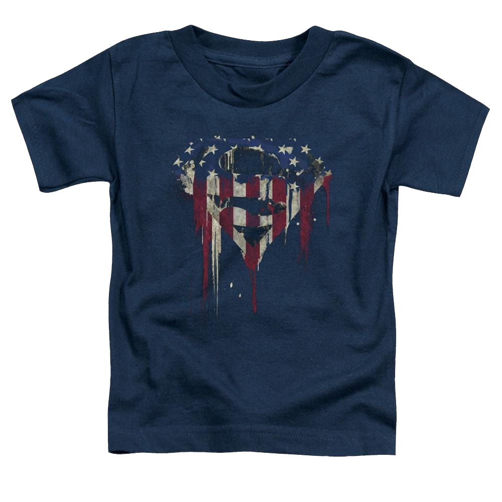 Superman Bleeding Shield - Toddler T-Shirt Toddler T-Shirt Superman   