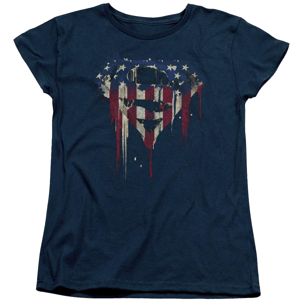 Superman Bleeding Shield - Women's T-Shirt Women's T-Shirt Superman   