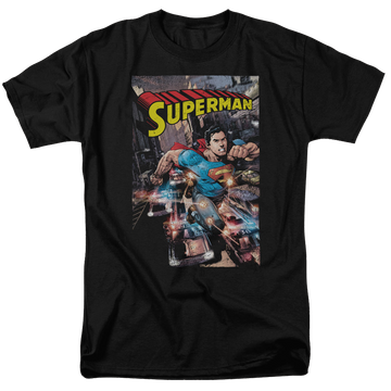 Superman Action One - Men's Regular Fit T-Shirt Men's Regular Fit T-Shirt Superman   