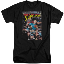Superman Action One - Men's Tall Fit T-Shirt Men's Tall Fit T-Shirt Superman   