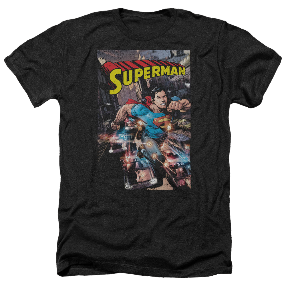 Superman Action One - Men's Heather T-Shirt Men's Heather T-Shirt Superman   