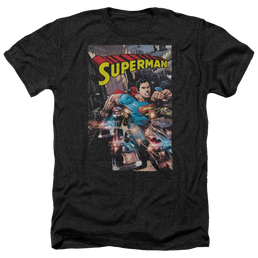 Superman Action One - Men's Heather T-Shirt Men's Heather T-Shirt Superman   
