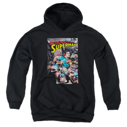 Superman Action One - Youth Hoodie Youth Hoodie (Ages 8-12) Superman   