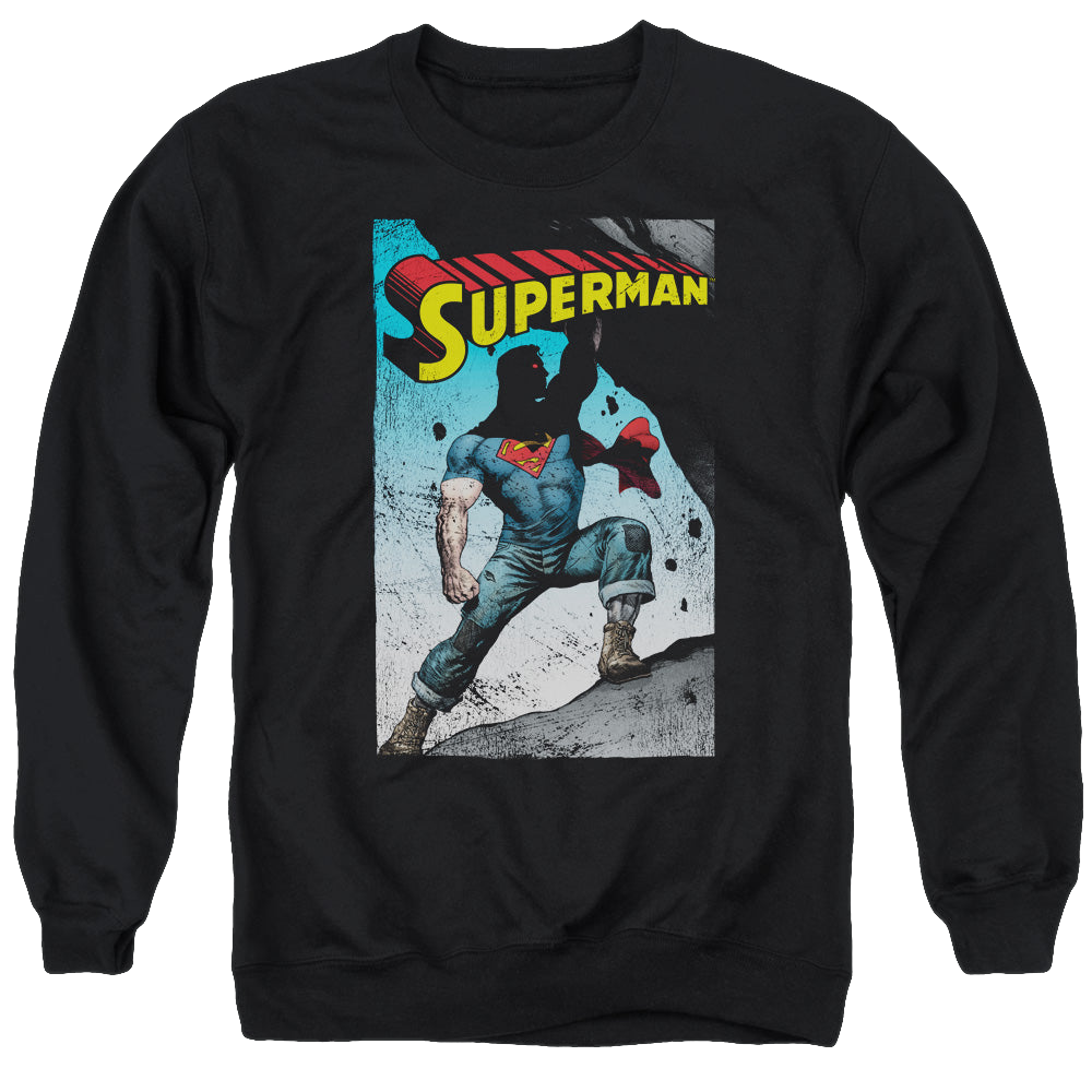 Superman Alternate - Men's Crewneck Sweatshirt Men's Crewneck Sweatshirt Superman   
