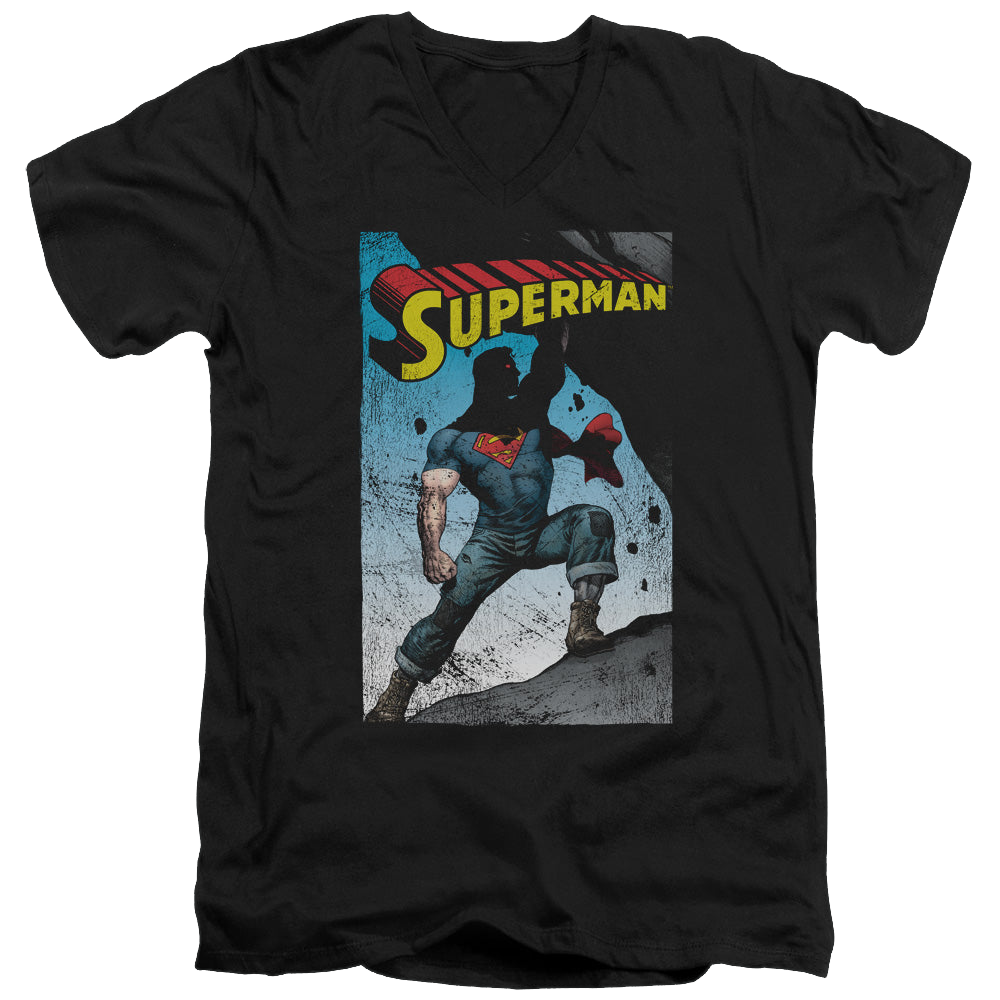 Superman Alternate - Men's V-Neck T-Shirt Men's V-Neck T-Shirt Superman   