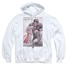 Superman Mans Best Friend - Pullover Hoodie Pullover Hoodie Superman   