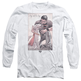 Superman Mans Best Friend - Men's Long Sleeve T-Shirt Men's Long Sleeve T-Shirt Superman   
