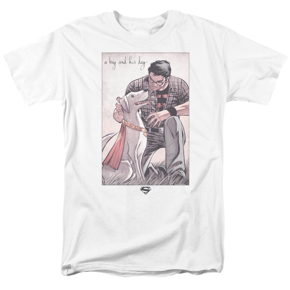 Superman Mans Best Friend - Men's Regular Fit T-Shirt Men's Regular Fit T-Shirt Superman   