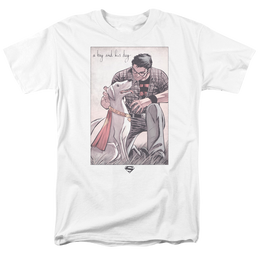 Superman Mans Best Friend - Men's Regular Fit T-Shirt Men's Regular Fit T-Shirt Superman   