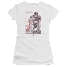 Superman Mans Best Friend - Juniors T-Shirt Juniors T-Shirt Superman   