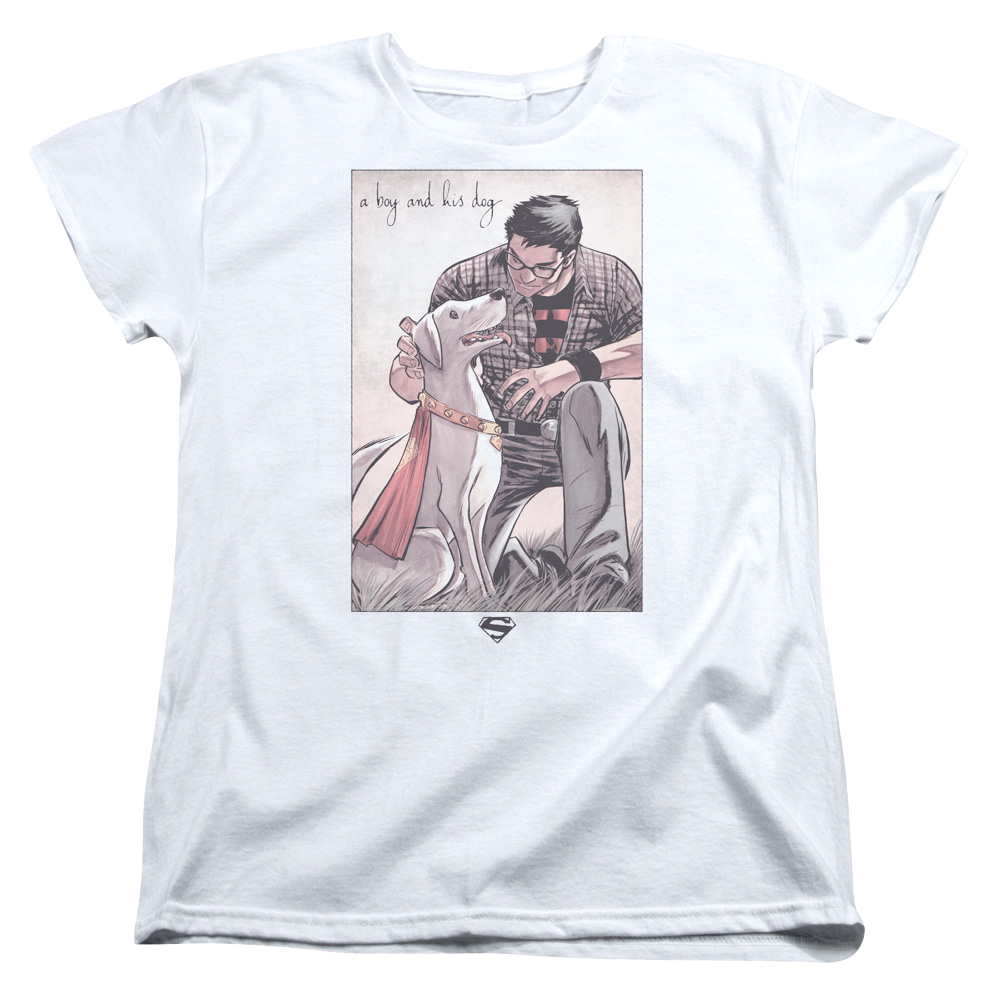 Superman Mans Best Friend - Women's T-Shirt Women's T-Shirt Superman   