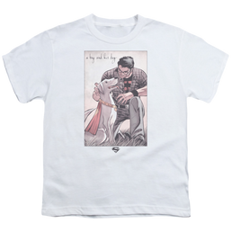 Superman Mans Best Friend - Youth T-Shirt Youth T-Shirt (Ages 8-12) Superman   