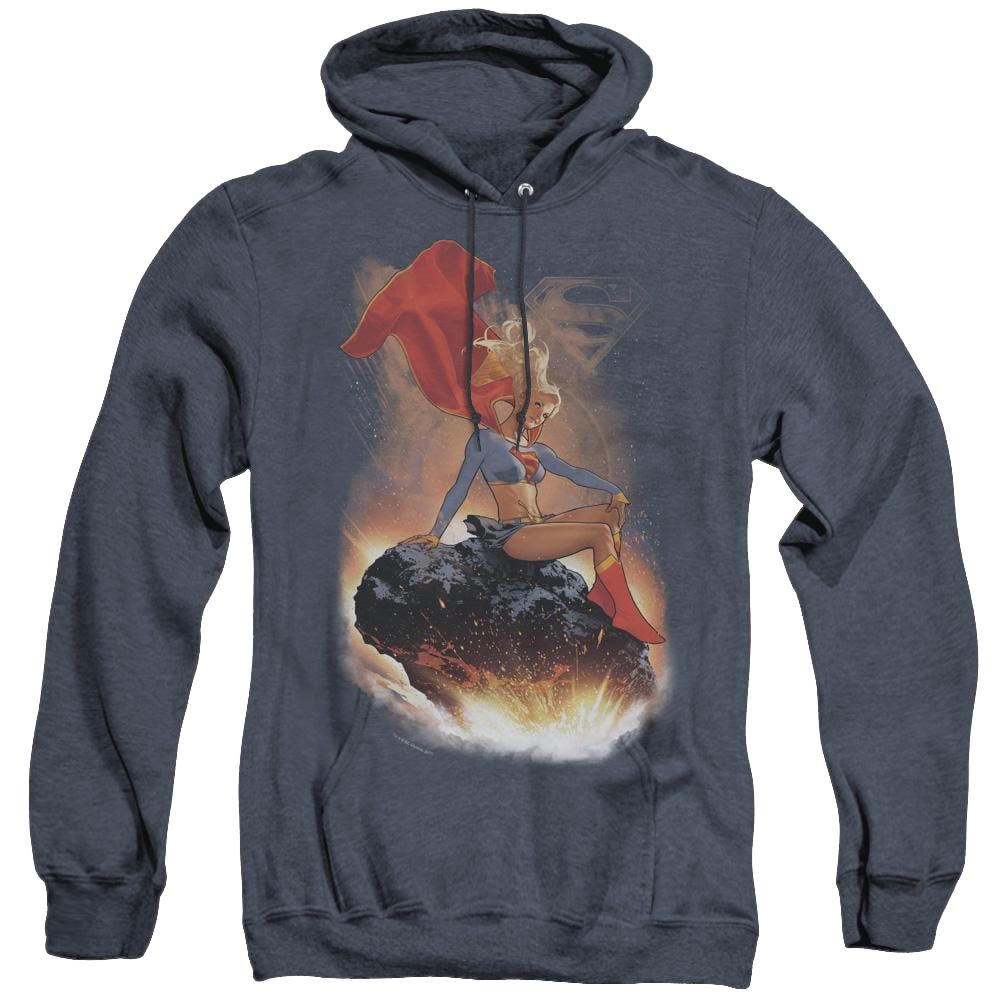 Supergirl Ride It Out - Heather Pullover Hoodie Heather Pullover Hoodie Superman   
