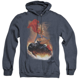 Supergirl Ride It Out - Heather Pullover Hoodie Heather Pullover Hoodie Superman   