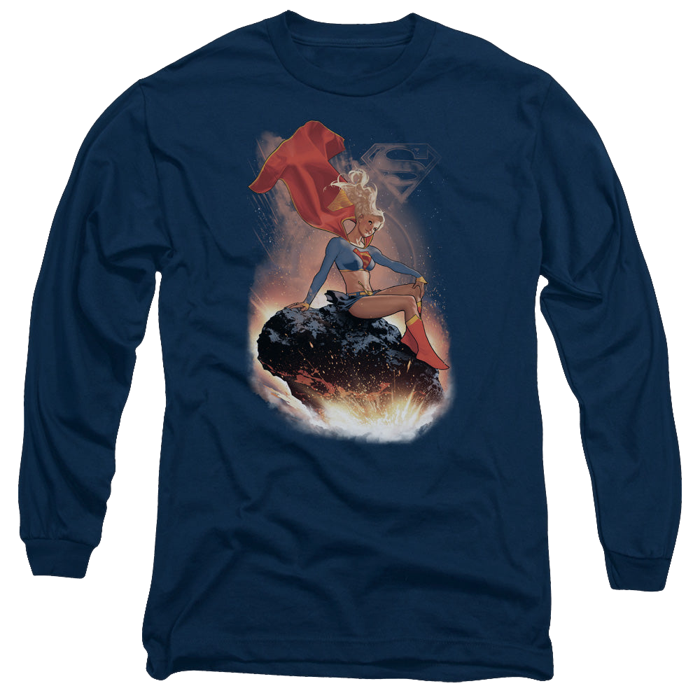 Supergirl Ride It Out - Men's Long Sleeve T-Shirt Men's Long Sleeve T-Shirt Superman   