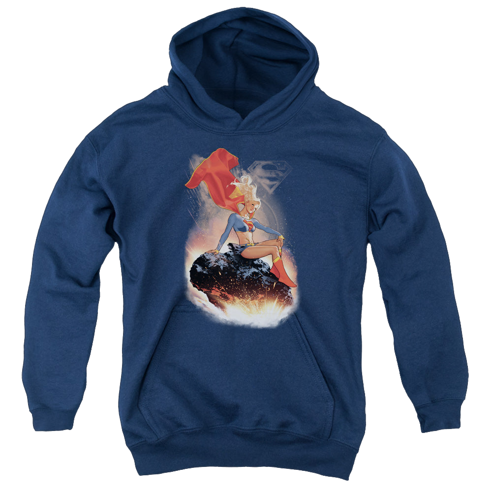 Supergirl Ride It Out - Youth Hoodie Youth Hoodie (Ages 8-12) Superman   