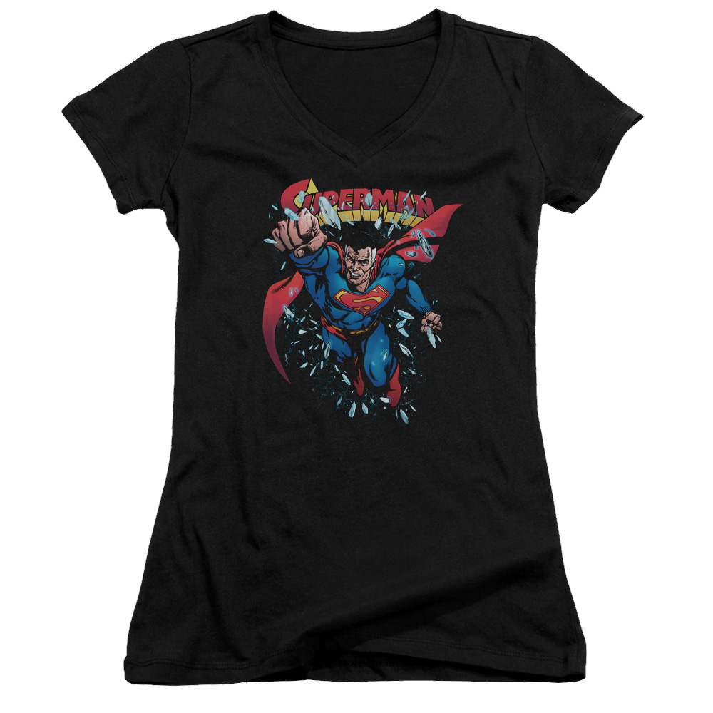 Superman Old Man Kal - Juniors V-Neck T-Shirt Juniors V-Neck T-Shirt Superman   