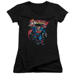 Superman Old Man Kal - Juniors V-Neck T-Shirt Juniors V-Neck T-Shirt Superman   