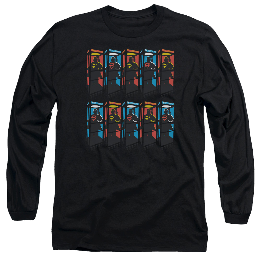 Superman Super Booths - Men's Long Sleeve T-Shirt Men's Long Sleeve T-Shirt Superman   
