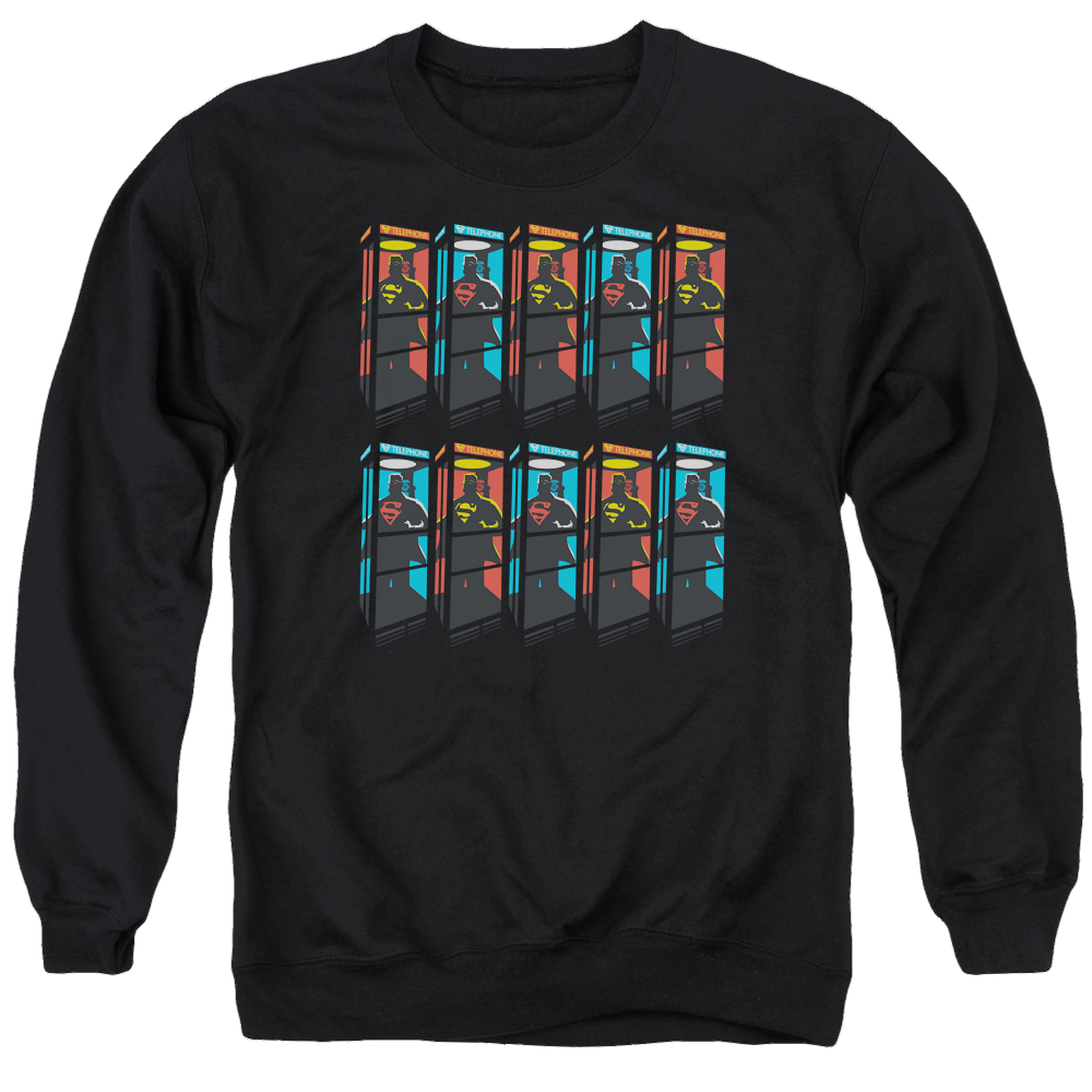 Superman Super Booths - Men's Crewneck Sweatshirt Men's Crewneck Sweatshirt Superman   