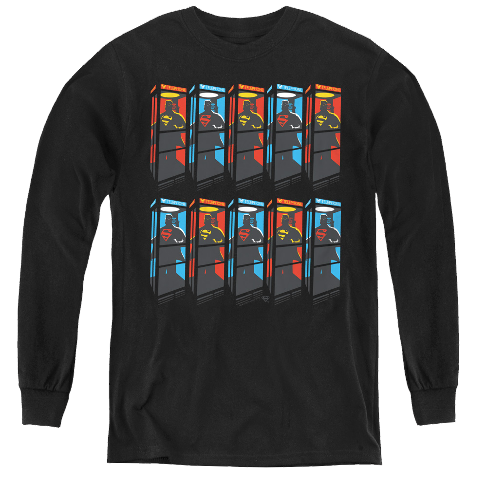 Superman Super Booths - Youth Long Sleeve T-Shirt Youth Long Sleeve T-Shirt Superman   