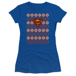 Superman Superman Christmas Sweater - Juniors T-Shirt Juniors T-Shirt Superman   