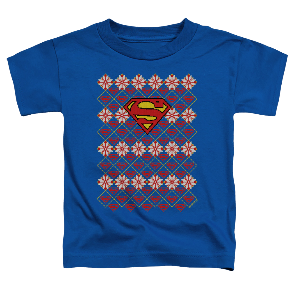 Superman Superman Christmas Sweater - Kid's T-Shirt Kid's T-Shirt (Ages 4-7) Superman   