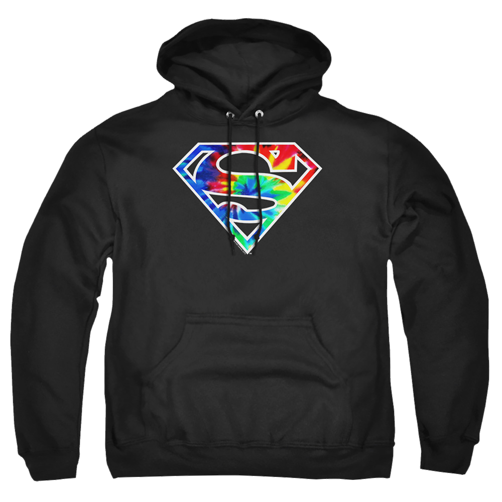 Superman Superman Tie Dye Logo - Pullover Hoodie Pullover Hoodie Superman   
